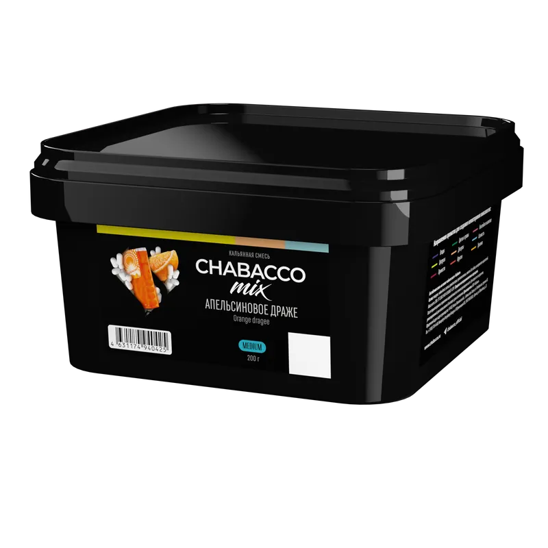 Бестабачная смесь - Chabacco MIX - ORANGE DRAGEE ( с ароматом апельсиновое драже ) - 200 г