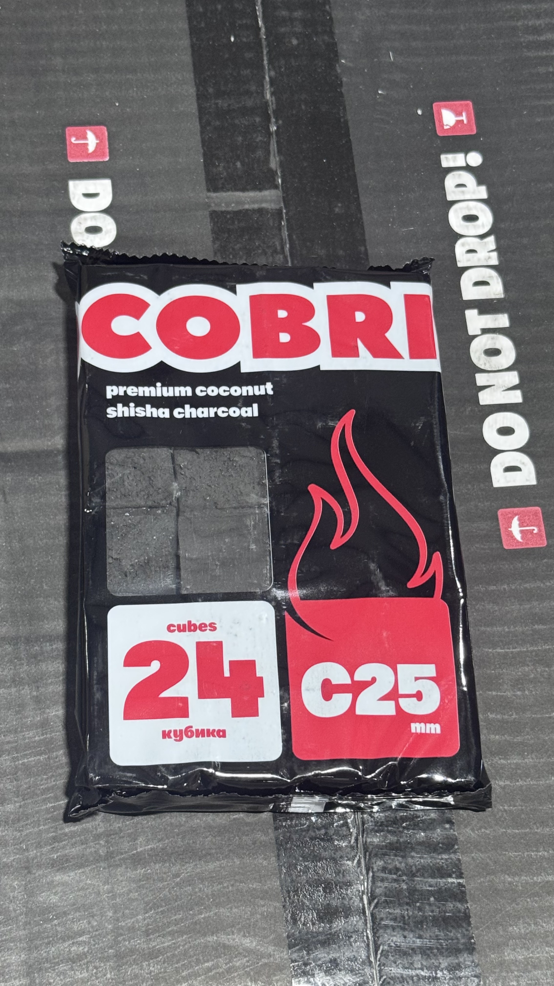 Уголь COCOBRICO 25mm 24 кубика (30 пачек бокс)
