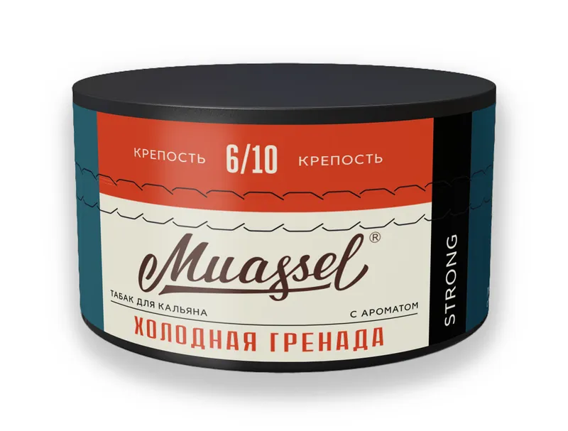 Табак для кальяна Muassel 6/10 - Холодная гренада (гранат, красная смородина) 200 г