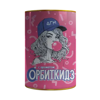 Табак для кальяна - Dogma - ОРБИТКИДЗ ( с ароматом баблгам ) - тубус 160 г