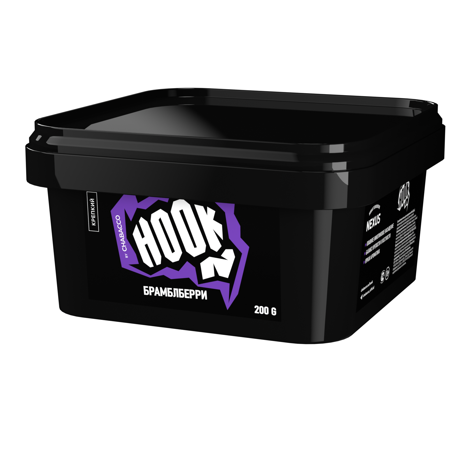 New Бестабачная смесь - HOOK - БРАМБЛБЕРРИ  - 200 г