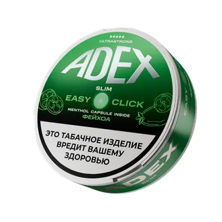 Жевательный табак АДЕКС изи клик слим с ароматом ФЕЙХОА - 8гр (19шт) стронг