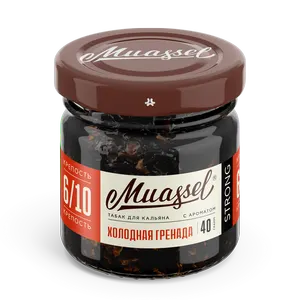Табак для кальяна Muassel 6/10 - Холодная гренада (гранат, красная смородина) 40 г