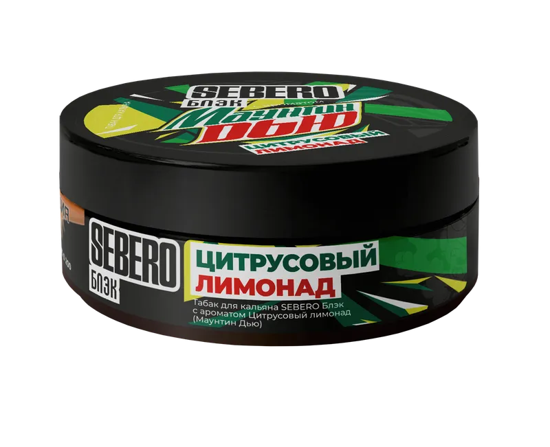 Табак для кальяна - Sebero black - Маунтин Дью - 100 г