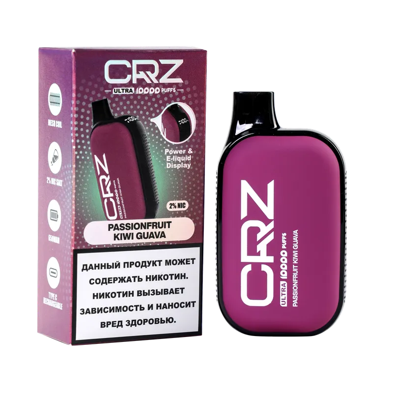 ЭСДН CRZ 10000 ULTRA "Маракуйя Киви Гуава" (Passionfruit Kiwi Guava)