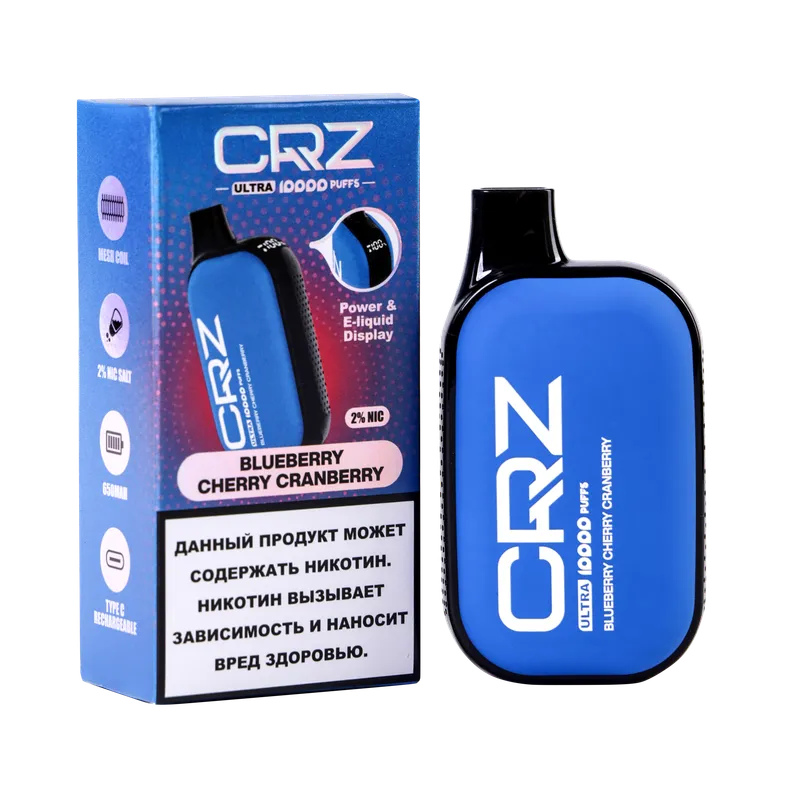 ЭСДН CRZ 10000 ULTRA "Черника Вишня Клюква" (Blueberry cherry Cranberry)