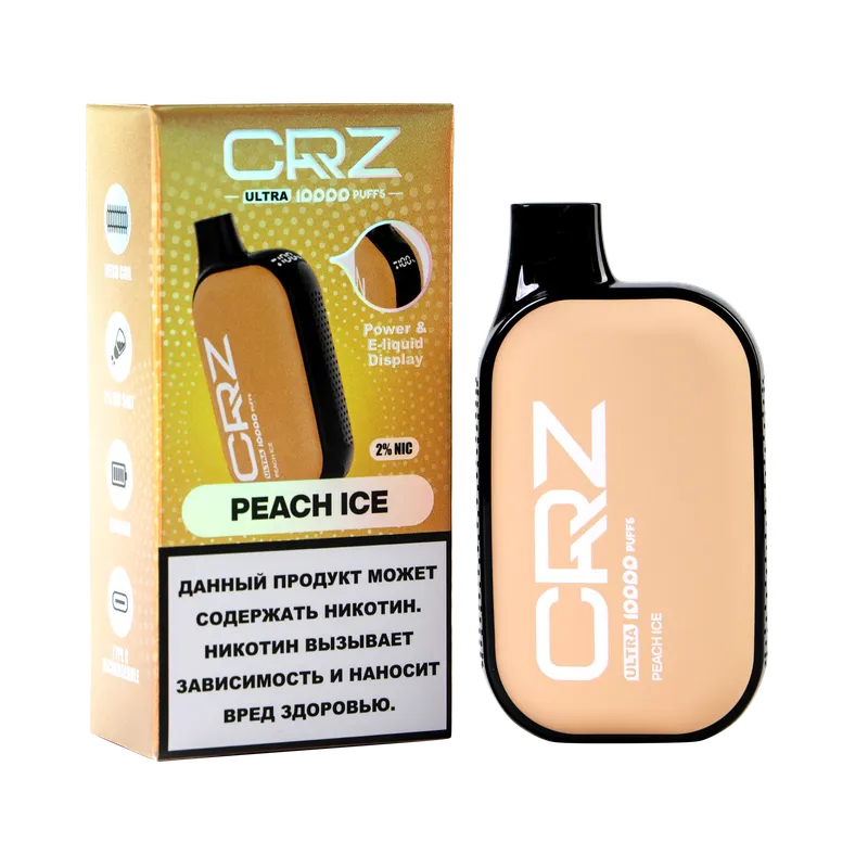 ЭСДН CRZ 10000 ULTRA "Персик со льдом" (Peach Ice)