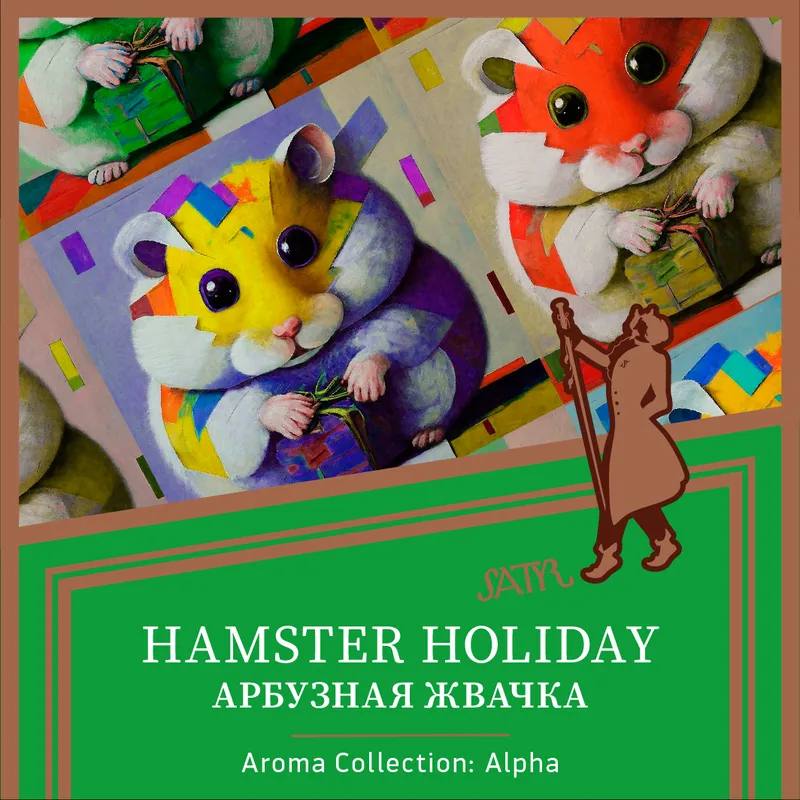 ВВ - Табак "Сатир" HAMSTER HOLIDAY ( арбузная жвачка ) - 100 г