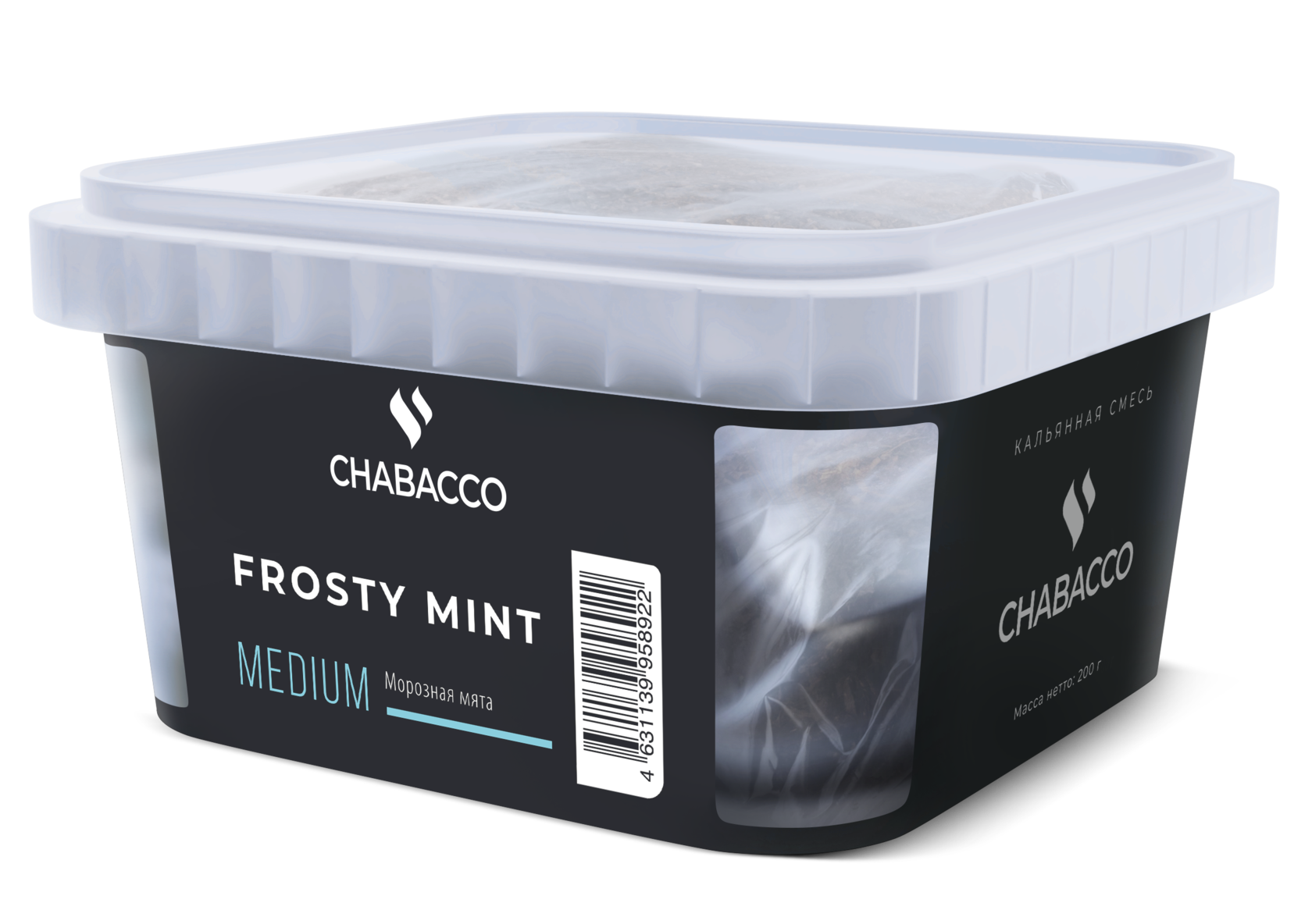 Бестабачная смесь - Chabacco - Medium - FROSTY MINT ( с ароматом мята ) - 200 г