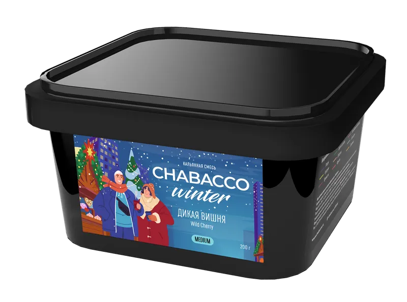 Бестабачная смесь - Chabacco - Medium - WILD CHERRY ( с ароматом дикая вишня ) - 200 г