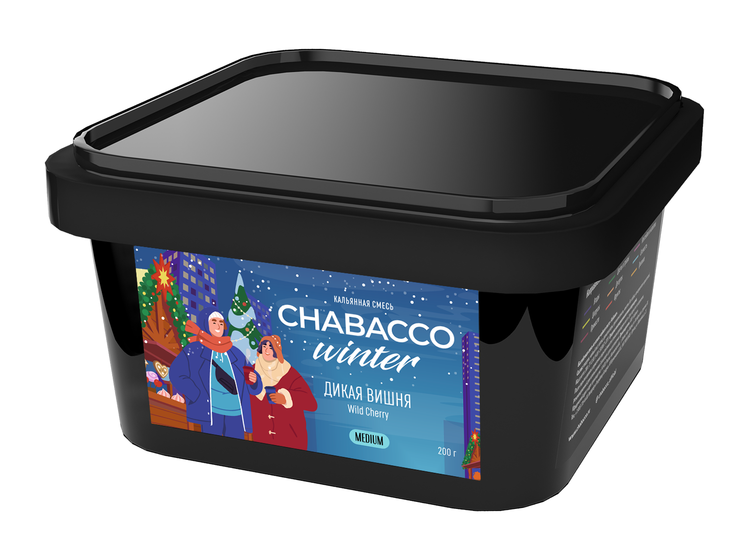 Бестабачная смесь - Chabacco - Medium -  WILD CHERRY ( с ароматом дикая вишня ) - 200 г