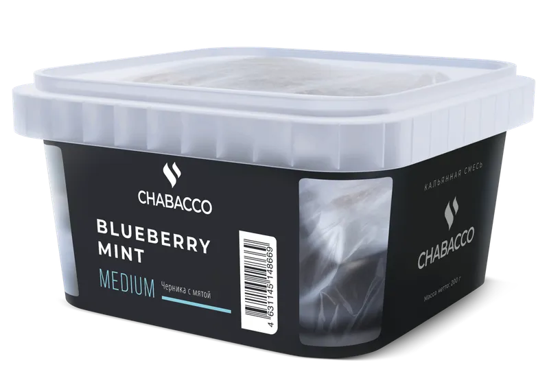 Бестабачная смесь - Chabacco - Medium - BLUEBERRY MINT ( с ароматом черника, мята ) - 200 г