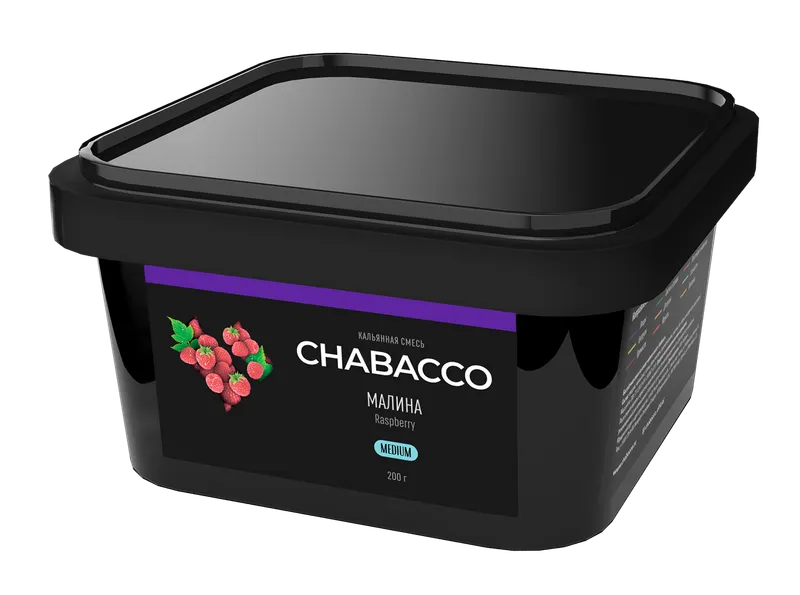 Бестабачная смесь - Chabacco - Medium - RASPBERRY ( с ароматом малина ) - 200 г