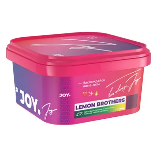 Табак для кальяна - JOY - LEMON BROTHERS ( с ароматом лимон лайм и ревень ) - 200 г