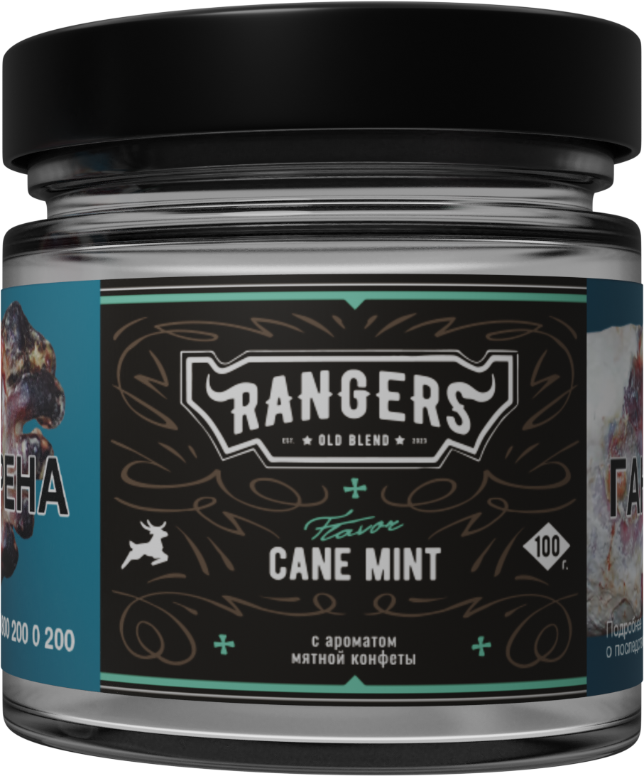 «RANGERS» CANE MINT с ароматом мятной конфеты, 100 грамм