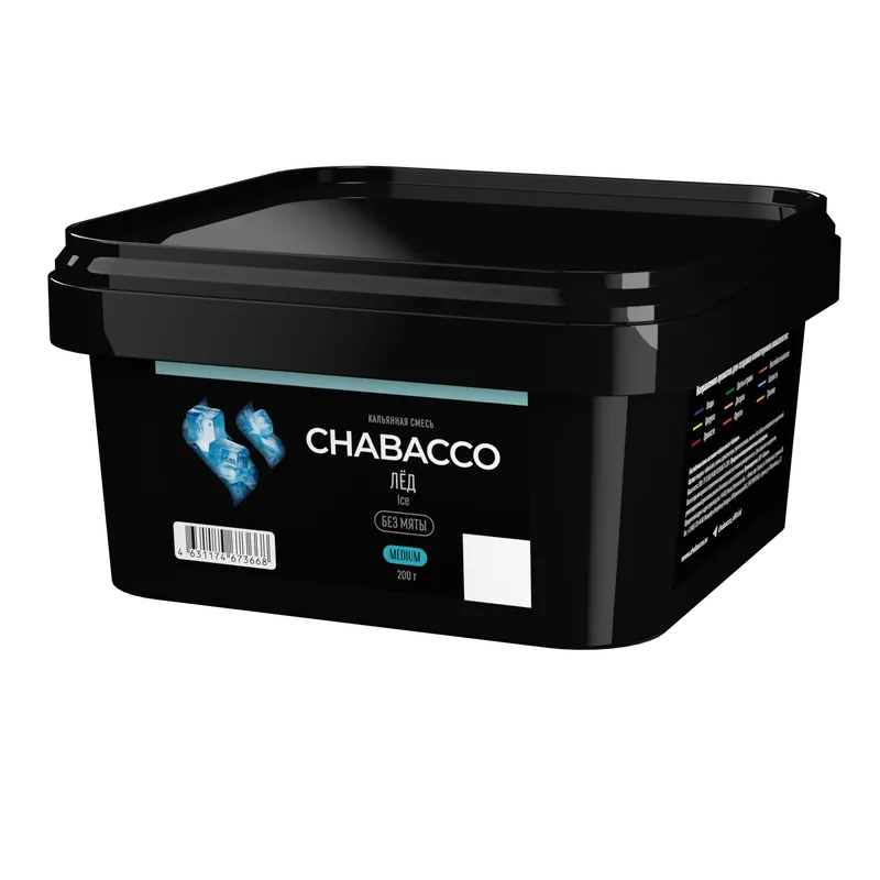 Бестабачная смесь - Chabacco - Medium - ICE ( с ароматом лёд ) - 200 г