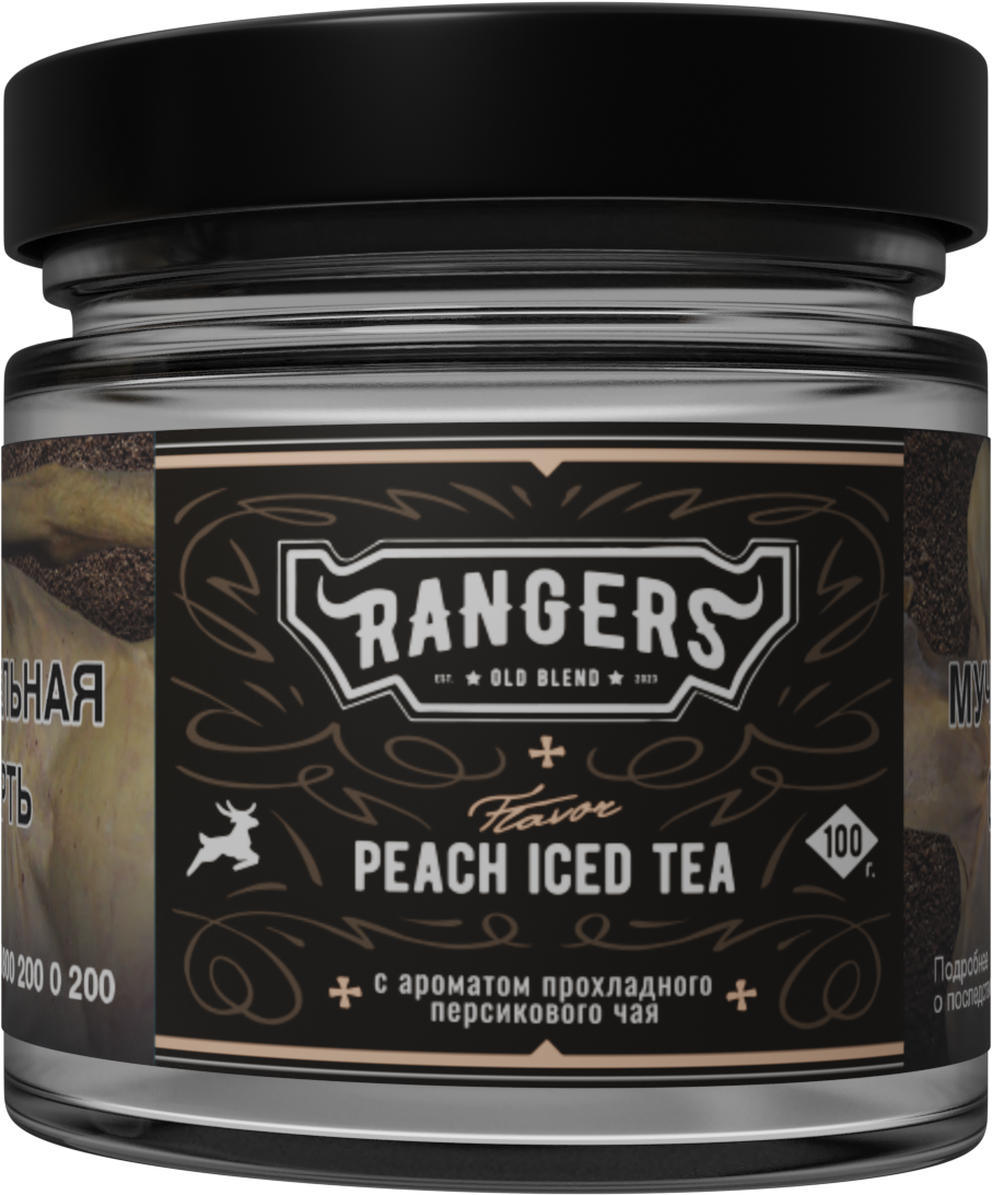 «RANGERS» PEACH ICED TEA с ароматом прохладного персикового чая, 100 грамм