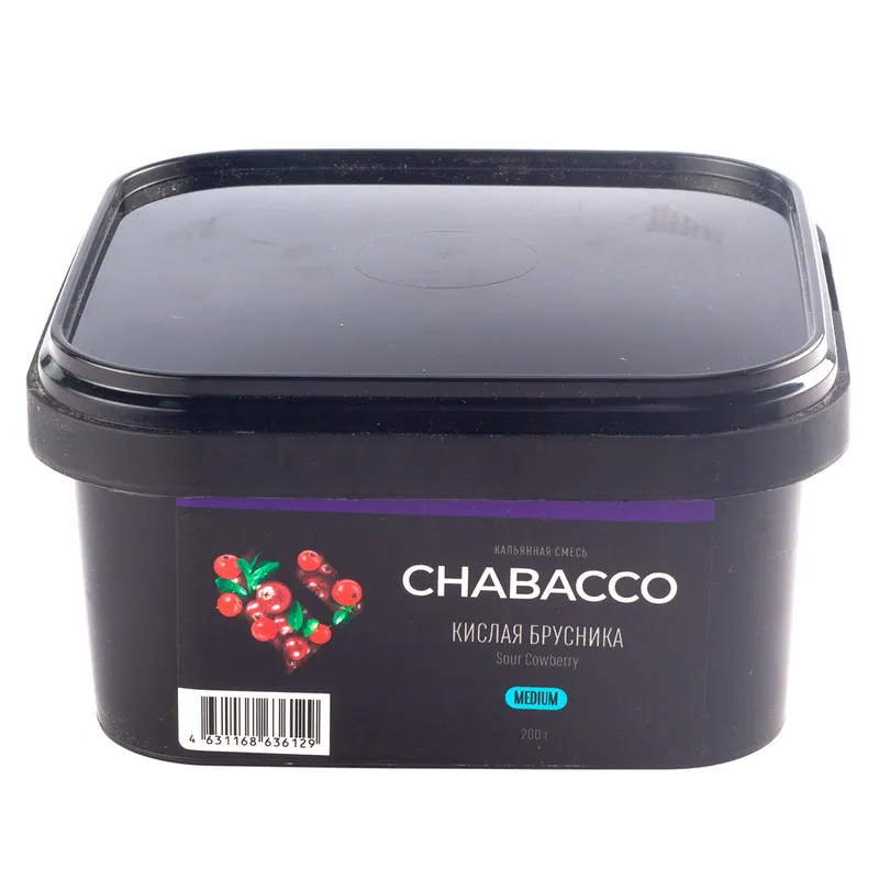 Бестабачная смесь - Chabacco - Medium - SOUR COWBERRY ( с ароматом брусника ) - 200 г