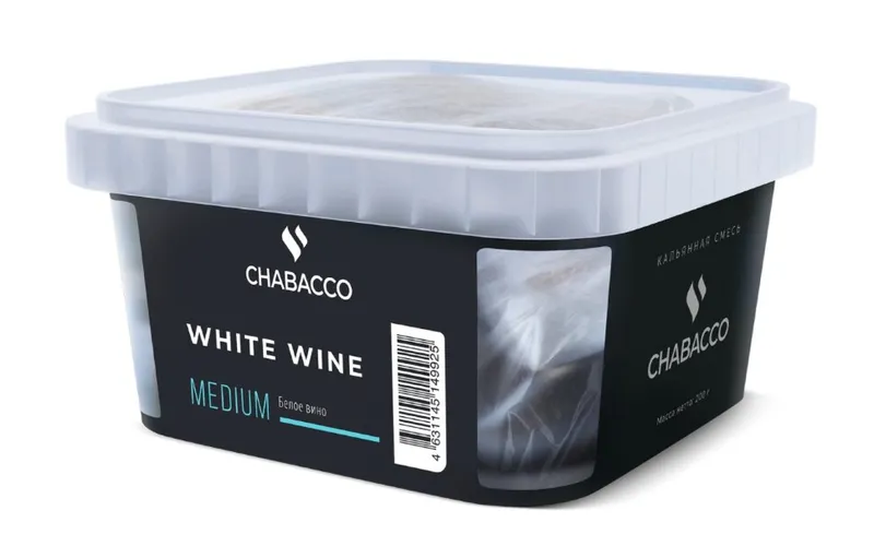 Бестабачная смесь - Chabacco - Medium - WHITE WINE ( с ароматом белое вино ) - 200 г