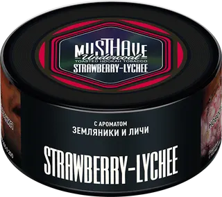 Табак Must Have 125 гр - Strawberry Lychee (ЗЕМЛЯНИКА И ЛИЧИ)